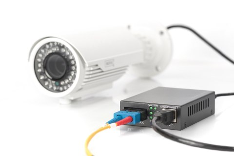 Konwerter mediów Gigabit PoE RJ45 / SC, MM, PSE