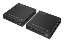 Przedłużacz światłowodowy HDMI 4K/60Hz przez IP 1G lub do 40km/300m, HDMI Loop-Out, sterowanie IR - zestaw