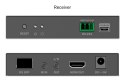 Przedłużacz światłowodowy HDMI 4K/60Hz przez IP 1G lub do 40km/300m, HDMI Loop-Out, sterowanie IR - zestaw