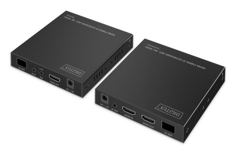 Przedłużacz światłowodowy HDMI 4K/60Hz przez IP 1G lub do 40km/300m, HDMI Loop-Out, sterowanie IR - zestaw