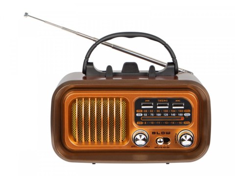 BLOW Radio przenośne analogowe AM/FM RA16 solarne