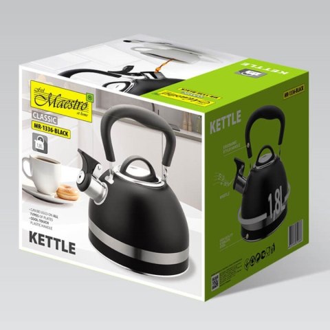 Feel-Maestro Czajnik nieelektryczny 1,8 l MR-1336-BLACK