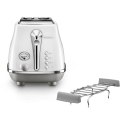 Toster DeLonghi CTOC2103.W Icona Capitals 900W Biały
