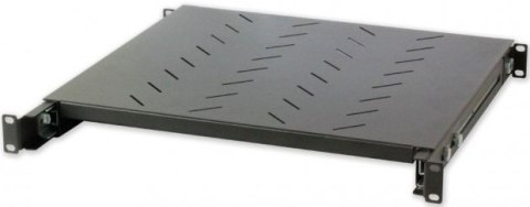 TECHLY Półka 1U 415 mm rack 19, wysuwana 430-665 mm, czarna I-CASE SLIDE-350BX
