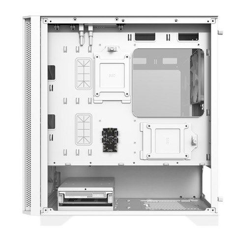 Montech AIR 100 ARGB, Micro-ATX, szkło hartowane - białe