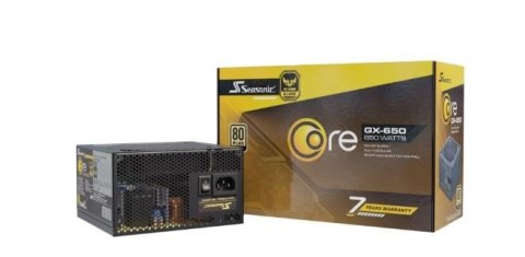 Zasilacz 650W Core SRP-CGX651-A5A32SF ATX 3.1 80+ Gold