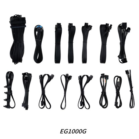 Zasilacz Lian Li 1000W EDGE GOLD 1000 80 PLUS Gold, PCIe 5.1, ATX 3.1, Czarny, USB-Hub