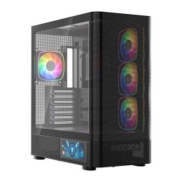 MODECOM OBUDOWA VOLCANO AQ 400 ARGB MIDI CZARNA