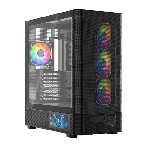 MODECOM OBUDOWA VOLCANO AQ 400 ARGB MIDI CZARNA