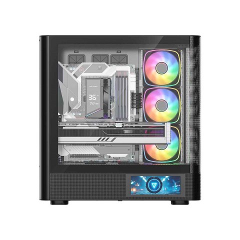 MODECOM OBUDOWA VOLCANO AQ 400 ARGB MIDI CZARNA
