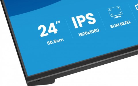 IIYAMA Monitor 24 cale X2493HSU-B1 IPS,FHD,HDMI,DP,120Hz, 1500:1, 2xUSB, 350cd, cienka ramka z 4 stron