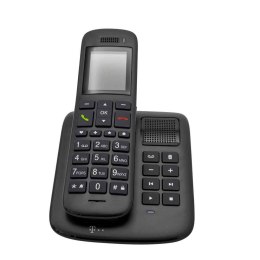 Deutsche Telekom Sinus A 32 - Telefon bezprzewodowy - Automatyczna sekretarka - DECT/GAP/CAT-iq - Heban