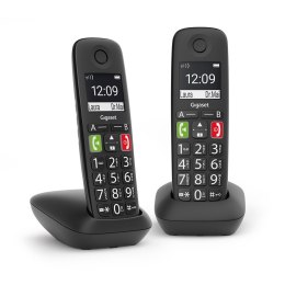 Gigaset E290 Duo - Schnurloses DECT Telefon schwarz