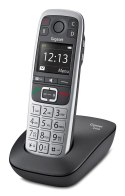 Telefon Gigaset E560 z systemem DECT, identyfikacja dzwoniącego, Czarny, Srebrny