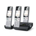 Telefon bezprzewodowy Gigaset 500A Comfort Trio - Automatyczna sekretarka - ECO DECT\GAP\CAT-iq - Srebrny + 2 dodatkowe słuchawk