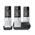 Telefon bezprzewodowy Gigaset 500A Comfort Trio - Automatyczna sekretarka - ECO DECT\GAP\CAT-iq - Srebrny + 2 dodatkowe słuchawk