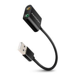 Zewnętrzna karta dzwiękowa AXAGON ADA-12 USB 2.0 48kHz/16-bit stereo, kabel USB-A