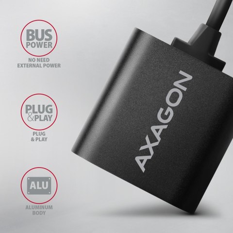 Zewnętrzna karta dzwiękowa AXAGON ADA-12 USB 2.0 48kHz/16-bit stereo, kabel USB-A