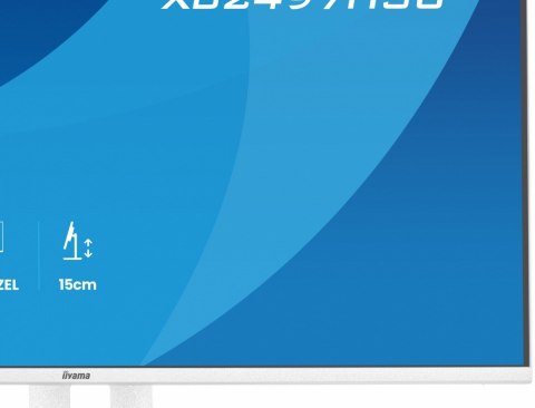 IIYAMA Monitor ProLite 23.8 cala XB2497HSU-W1 IPS,FHD,HDMI,DP,120Hz,350CD,2xUSBv3.2, 2xUSB-C, GW 5lat, HAS 150/PIVOT, BIAŁY