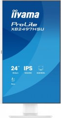 IIYAMA Monitor ProLite 23.8 cala XB2497HSU-W1 IPS,FHD,HDMI,DP,120Hz,350CD,2xUSBv3.2, 2xUSB-C, GW 5lat, HAS 150/PIVOT, BIAŁY