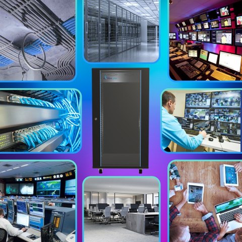 EXTRALINK SZAFA RACK STOJĄCA 27U 800X800 CZARNA