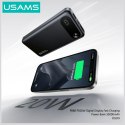 USAMS Powerbank PB80 10000mAh 20W PD 2xUSB-A + USB-C czarny