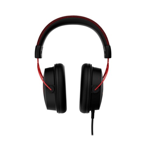 Zestaw słuchawkowy do gier HyperX Cloud Alpha czarno-czerwony, Przewodowy, 13 - 27000 Hz, Gaming, 298 g, Czerwony
