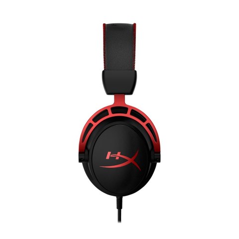 Zestaw słuchawkowy do gier HyperX Cloud Alpha czarno-czerwony, Przewodowy, 13 - 27000 Hz, Gaming, 298 g, Czerwony