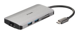 D-Link DUB-M810 stacja dokująca Przewodowa USB 3.2 Gen 1 (3.1 Gen 1) Type-C Aluminium