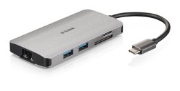 D-Link DUB-M810 stacja dokująca Przewodowa USB 3.2 Gen 1 (3.1 Gen 1) Type-C Aluminium