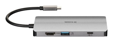 D-Link DUB-M810 stacja dokująca Przewodowa USB 3.2 Gen 1 (3.1 Gen 1) Type-C Aluminium