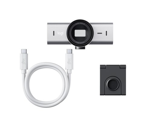 Kamera internetowa LOGITECH MX Brio UHD 4K 960-001559 Jasnoszary (Pale Grey)
