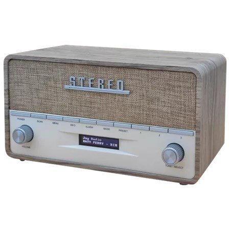 Radio przenośne cyfrowe Denver DAB-36LW brązowy, biały