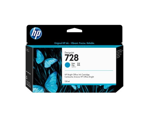 Tusz HP niebieski HP 728, HP728=F9J67A, 130 ml