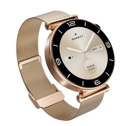 Garett Electronics Smartwatch Rose złoty mesh