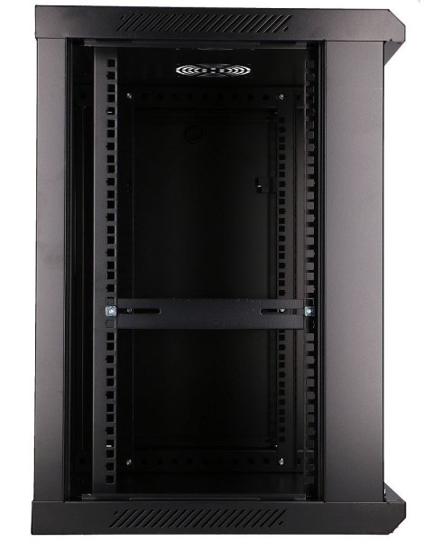 Extralink Szafa rack 12U 600x600 Czarna montowana na ścianie