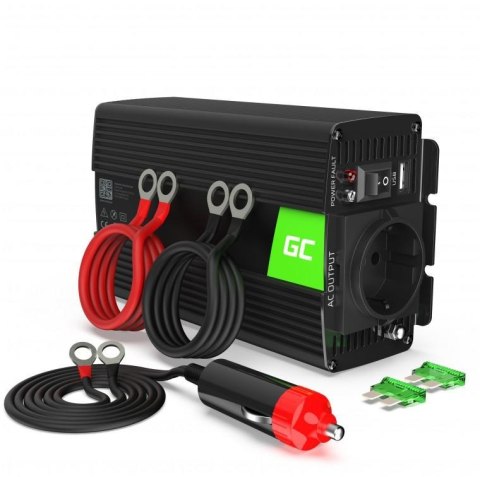 Green Cell INV17 adapter zasilający/ inwentor Automatyczna 500 W Czarny