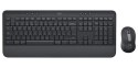 Logitech Signature MK650 Combo For Business klawiatura Dołączona myszka Biuro Bluetooth QWERTY Amerykański międzynarodowy Grafit