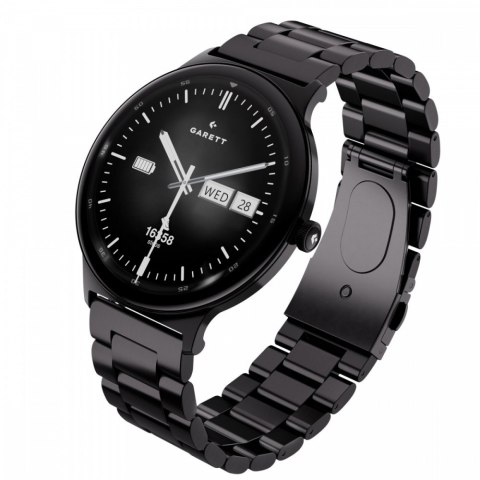 Garett Electronics Smartwatch Quantum czarny stalowy