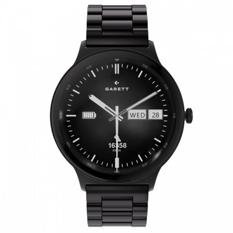 Garett Electronics Smartwatch Quantum czarny stalowy