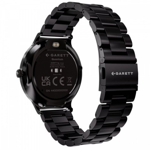 Garett Electronics Smartwatch Quantum czarny stalowy