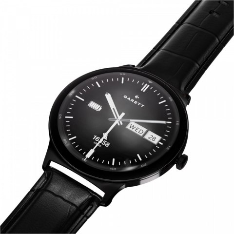 Garett Electronics Smartwatch Quantum czarny stalowy