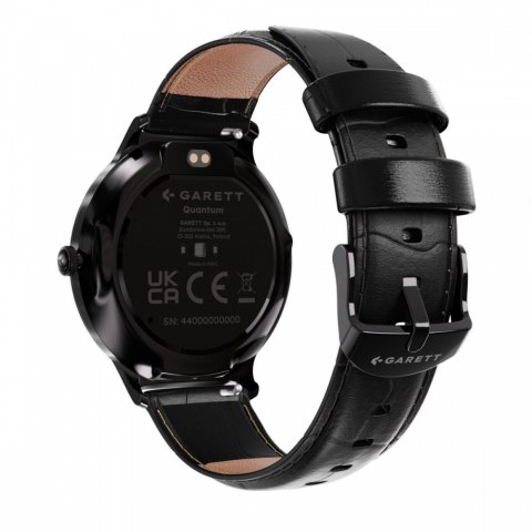 Garett Electronics Smartwatch Quantum czarny stalowy