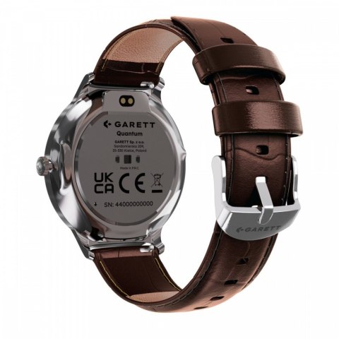 Garett Electronics Smartwatch Quantum srebrny stalowy