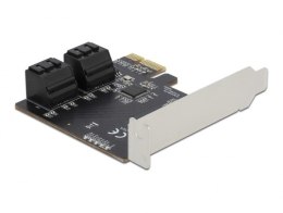 DeLOCK 4 portowy SATA PCI Express x1 Card - Konstrukcja niskoprofilowa