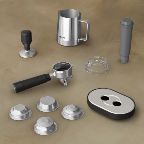 Krups Precision XP801T10 ekspres do kawy Półautomatyczny Ekspres do espresso 3 l