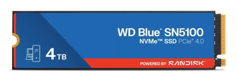 Western Digital WD Blue SN5100 4 TB M.2 PCI Express 4.0 NVMe QLC 3D NAND