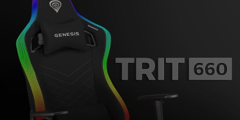 Fotel do gry GENESIS NFG-2247 - fotel dla gracza z obitym siedziskiem