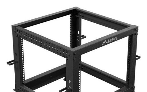 OPEN RACK 19" 9U 600X600-1100 REGULOWANY CZARNY LANBERG