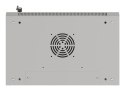 Szafa instalacyjna rack wisząca 19" 4U 540X350 szara drzwi przeszklone Lanberg (flat pack)